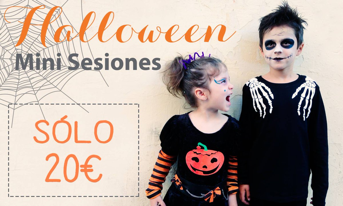 👻 ¡Sesiones Halloween! 🎃 Sólo 20€

El próximo Sábado 27 de Octubre os esperamos de 10:30h a 14:00h. 
MiniSesión Halloween Incluye: Todas las Fotografías realizadas en la sesión (formato digital, envío online). 5 min. de duración.