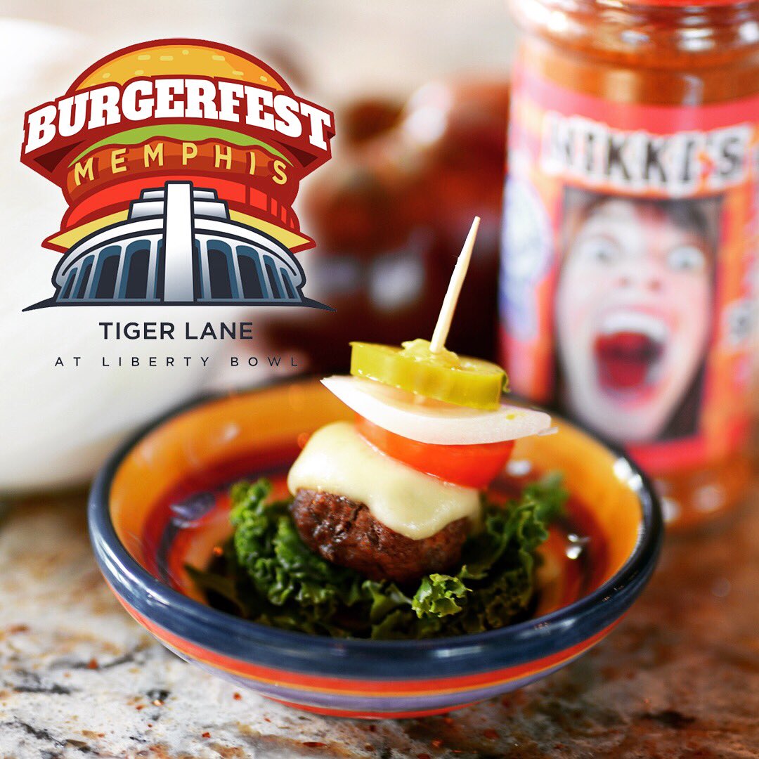 NikkisProducts's tweet photo. Join us this Saturday for FREE burger samples BurgerFest Memphis! https://t.co/mNkpaiT2Nj