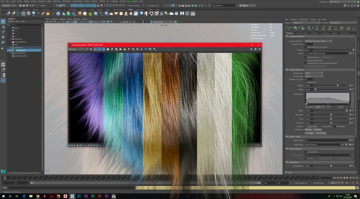 MayaTubers's tweet photo. Oh my God ! 😲 The V-Ray NEXT Hair of Maya is Magical ! The hair comes out strong from the VFB! LOL  😂😂😍 @ChaosGroup 
-
#vray #vrayrender #render #vraynext #vraymaya #vraynextmaya #vrayformaya #vraynextformaya #madeinmaya #maya #autodeskmaya #autodesk_Maya #3DMaya #Maya3D https://t.co/mMzCNLo0zG