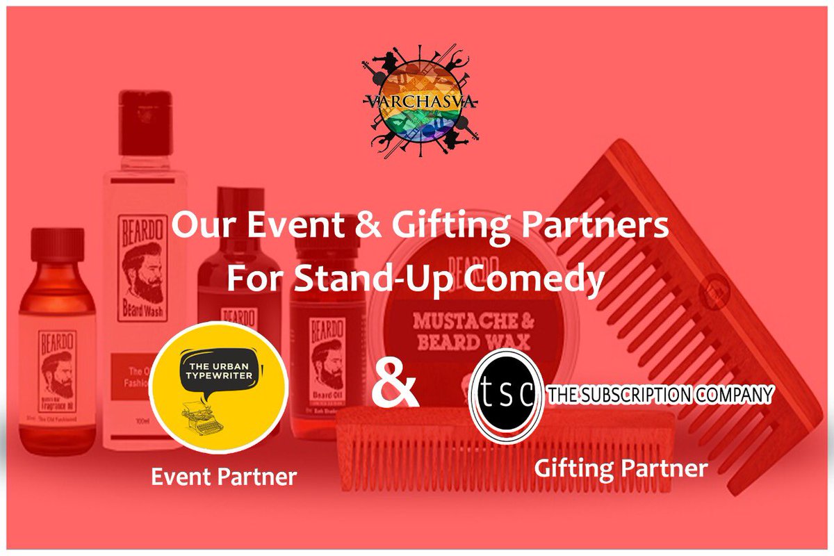 2018Varchasva's tweet photo. All the guys here, agree maintaining a beard is a big task?!
Well, now it won’t be that hard for you! 
The Subscription Company
Gifting Partner for 
COMEDY INN 
Your daily products are available at 

https://t.co/awUxFLVHJc
Follow The Subscription Company! 
#varchasva2018 https://t.co/kVcseMhily