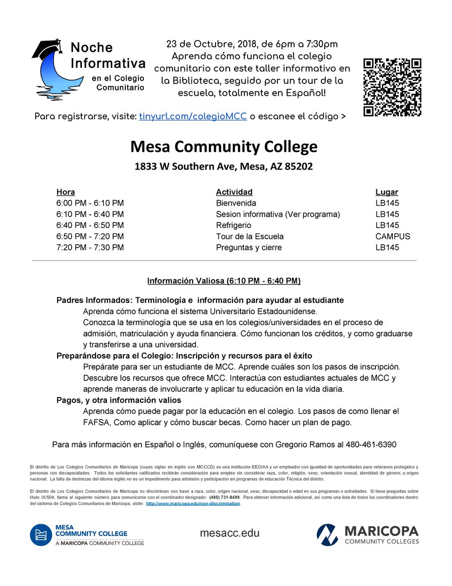 Mesacommunitycollege On Twitter Join Us Tomorrow Night