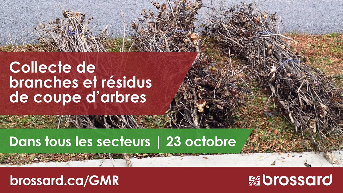 Rappel | Collecte de branches et de résidus de coupes d'arbre demain à #brossard #collecte brossard.ca/gmr https://t.co/T4nSXV5qC7