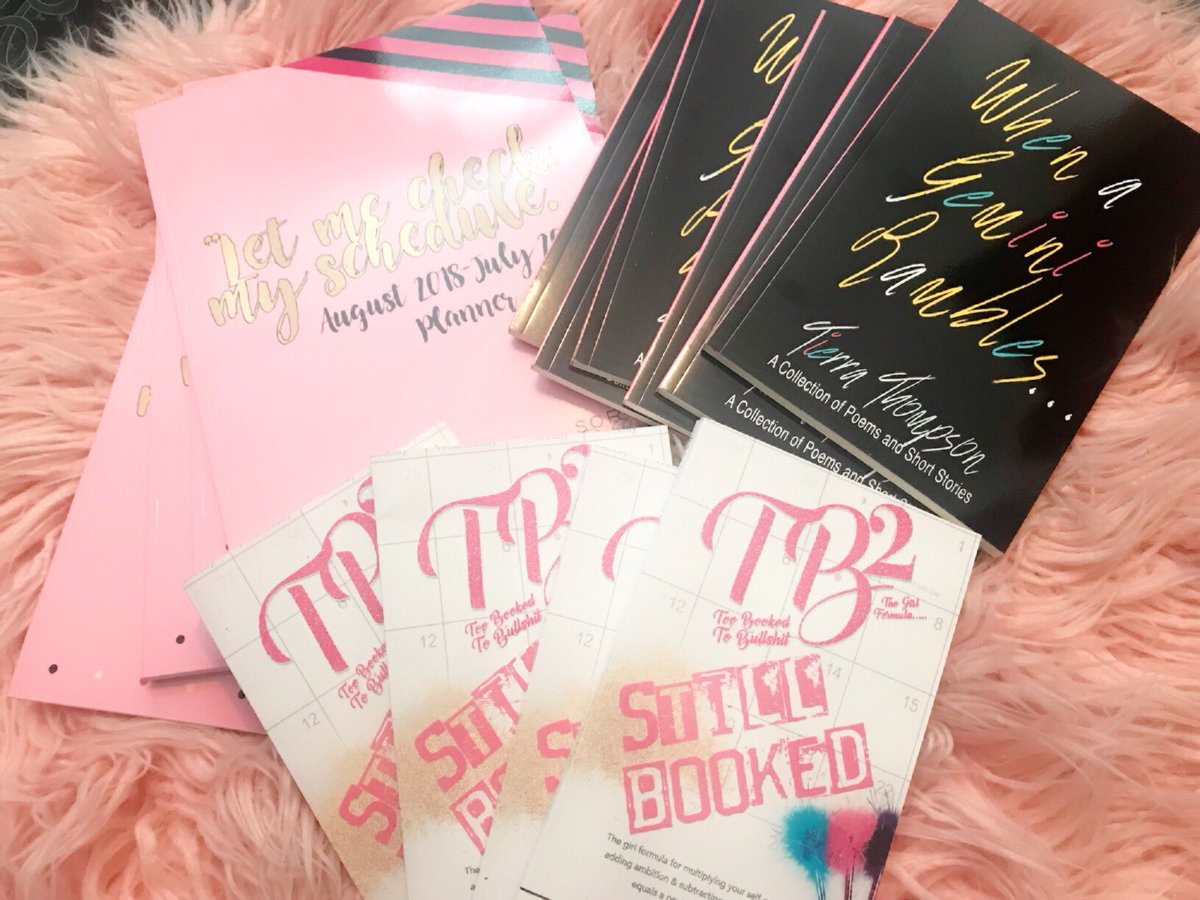 TierraTraniece's tweet photo. All books and planners 3 for $30 or one item $12. π my fav combo is the Still Booked /Totally booked planner! Tag a girl boss! π #Sorryimbooked https://t.co/6BgirIoQFg
