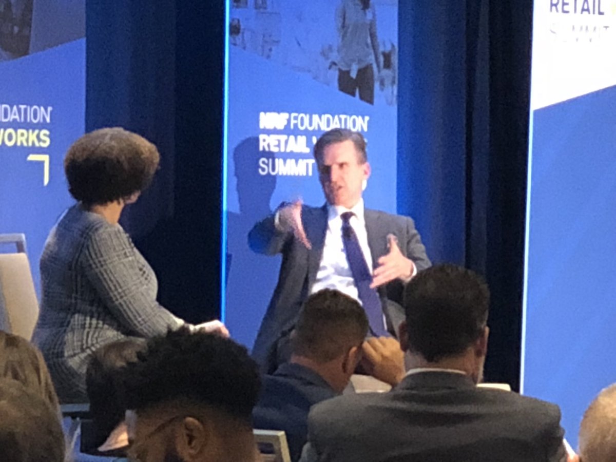 lblarrea's tweet photo. .@ChiCookWORKS CEO Karin Norington-Reaves interviews @Macys CEO Jeff Gennette on how Macy's discuss Today’s Customers encouraging employment of 50+ and people with disabilities! #RiseUp #RetailWorksSummit https://t.co/0Vn0S9qMCS