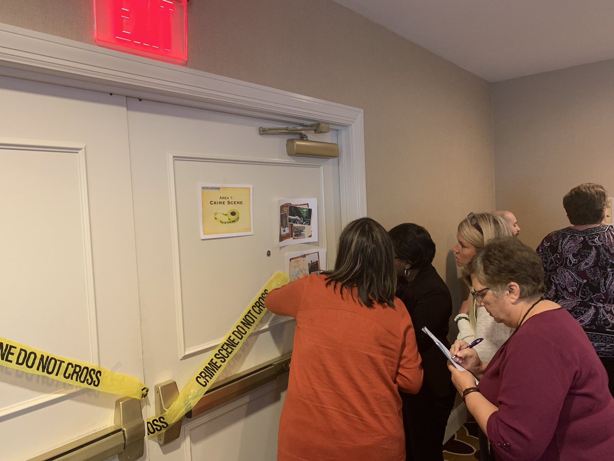 Jasonih's tweet image. #lcss2018 crime scene investigation in full swing!