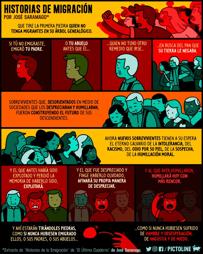 "Historias de Migración", una reflexión de José Saramago
