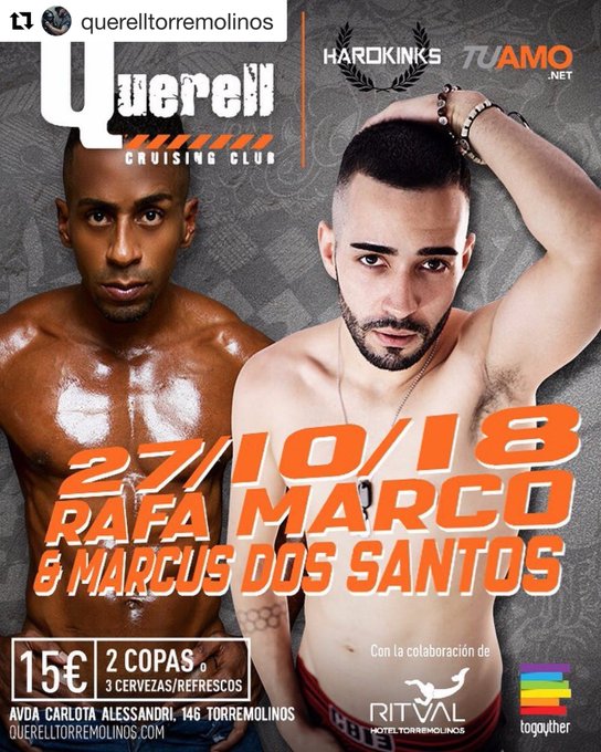S?BADO 27 DE OCTUBRE. 2 CHULAZOS PARA Q VIVAS UNA NOCHE DE P. MADRE @rafamarcoporno @MarcusDosSant16