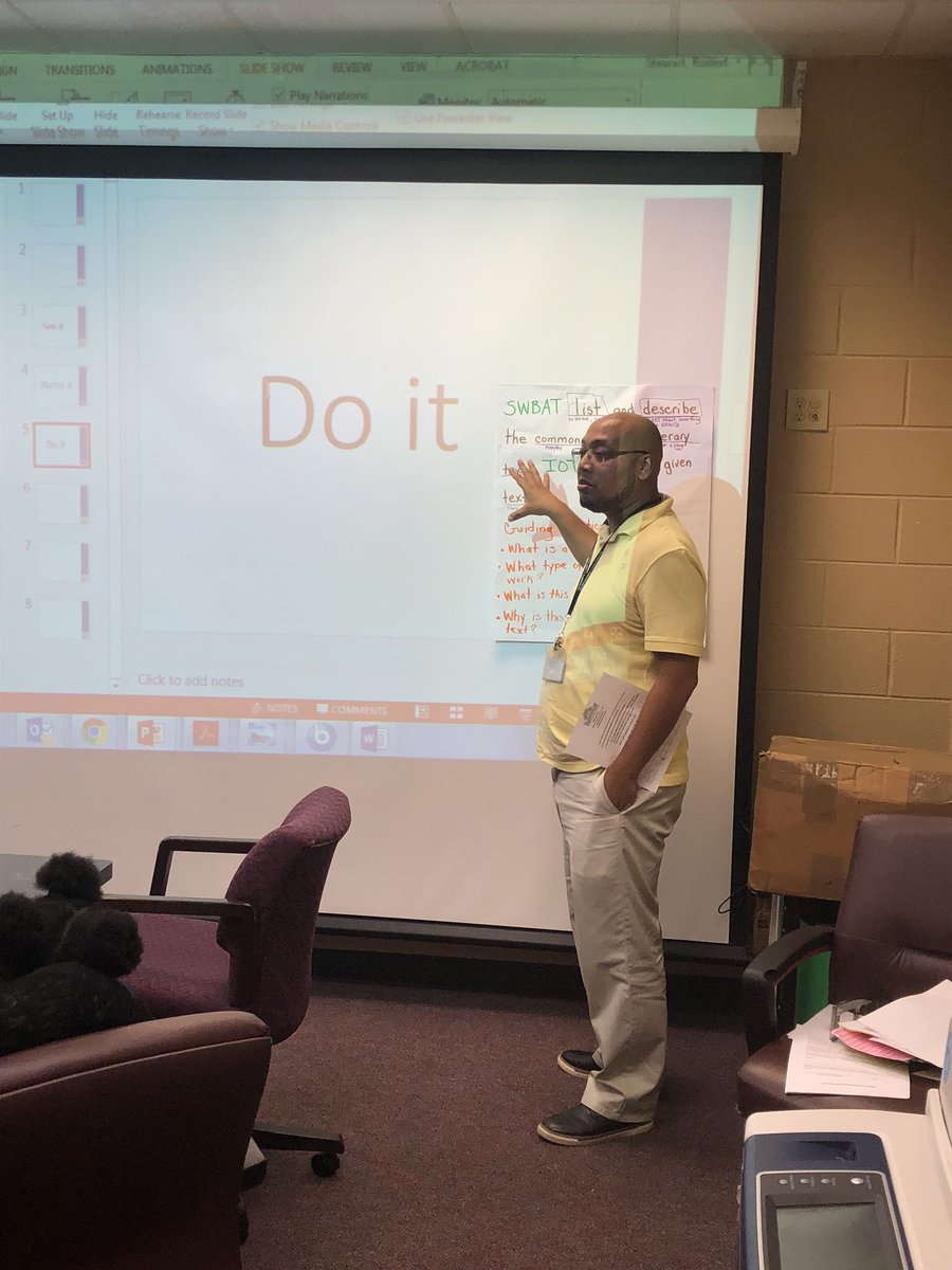 Modeled our new data protocol all September and now in October the teachers have been gradually released to run it themselves while I facilitate. 👏🏾 #SeeIt #NameIt #DoIt #BuildingCapacity  #DemonstrationOfLearning #MilesCulture  @RobertsOF_7