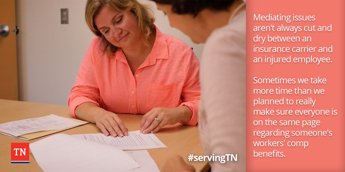 TN_WorkComp's tweet photo. Clarity takes time. It’s almost six o’clock, and we believe it's worth staying late to get everyone on the same page when mediating workers' benefits. See more of your state gov't #servingTNatAllHours at https://t.co/MnuG0z3Jil https://t.co/0kADFJsdhi