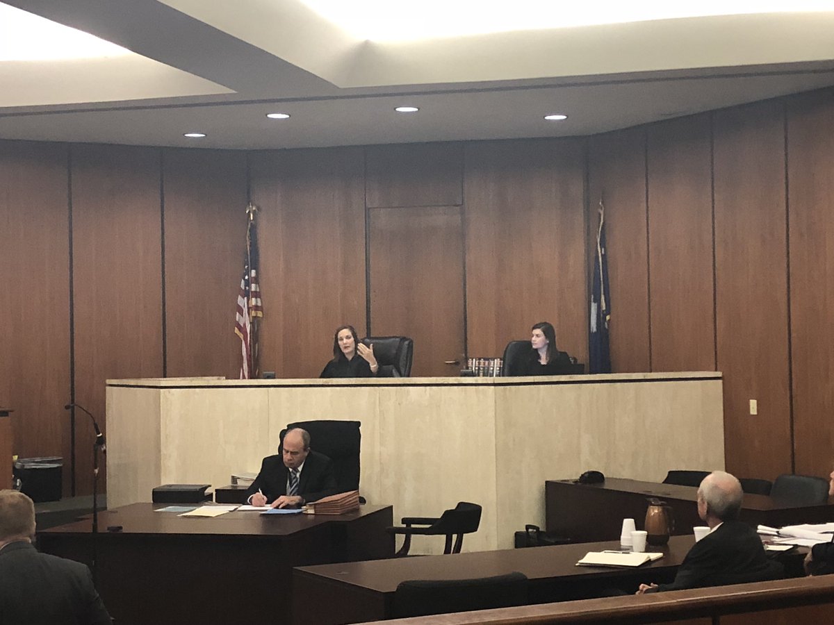 Judge Carmen Mullen now presiding over trial of former Rep. Jim Harrison. He's charge with misconduct in office and perjury, among other things. Follow this thread for details and updates on the trial.