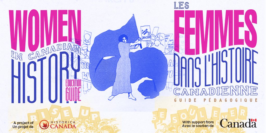 Ce #MoisdelHistoiredesFemmes, téléchargez notre nouveau guide pédagogique sur les femmes dans l’histoire canadienne. Il est idéal pour les classes, ou pour toute personne voulant en apprendre plus sur les contributions des femmes au Canada. fb.historicacanada.ca/education/fran…