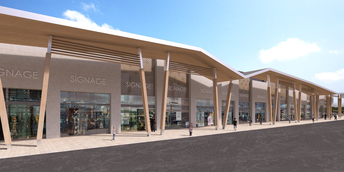 So the press announced it before us, but never mind. Here’s another picture of the proposed face lift. Coming soon, phase 1 of Tollgate Village.