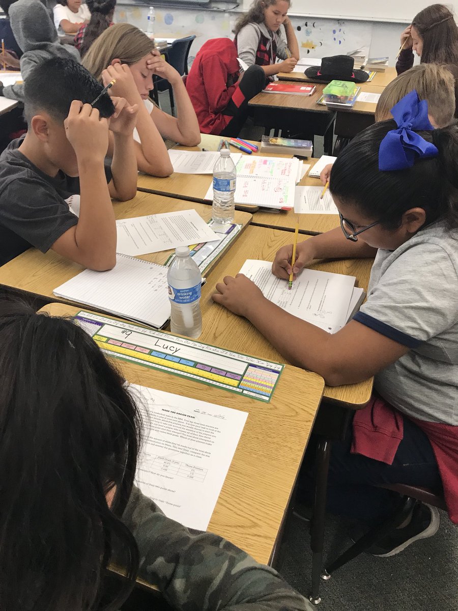 PeatCallie's tweet photo. Working on making our dream team!! San Antonio Spurs need some help finding out who is the best fill in. Comparing percents, decimals, and fractions!! #teambcsd #bcsdmath @LeiAnn60 #performancetask https://t.co/UHvueiJ3g7
