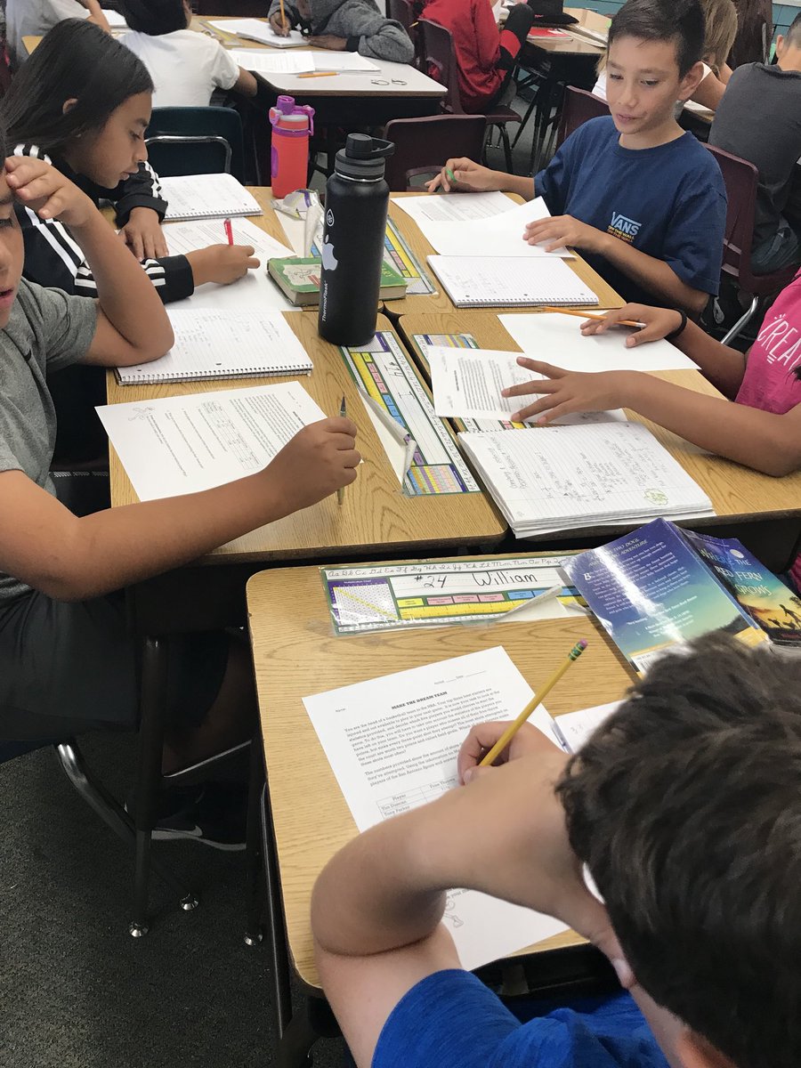 PeatCallie's tweet photo. Working on making our dream team!! San Antonio Spurs need some help finding out who is the best fill in. Comparing percents, decimals, and fractions!! #teambcsd #bcsdmath @LeiAnn60 #performancetask https://t.co/UHvueiJ3g7