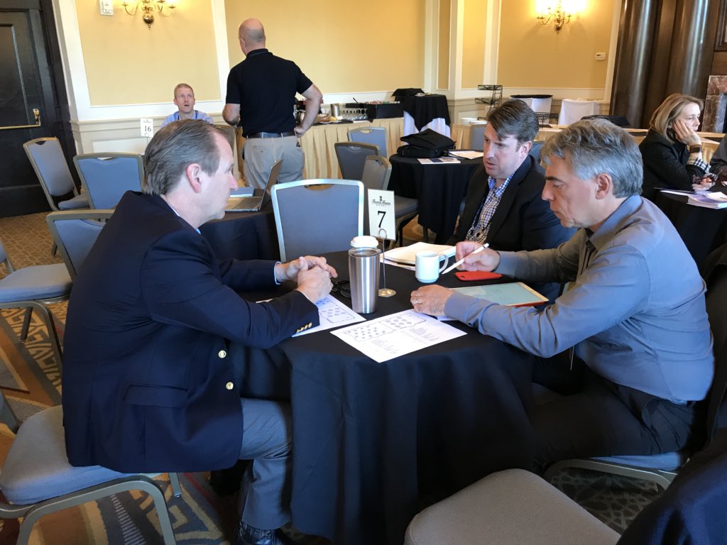 DiWebster1's tweet photo. Speed #networking session at the #ISDA fall meeting @PlascoID @EntrustDatacard @eXpressbadging @evolisprinters @imagesalesinc https://t.co/iEzoLl0ZMM