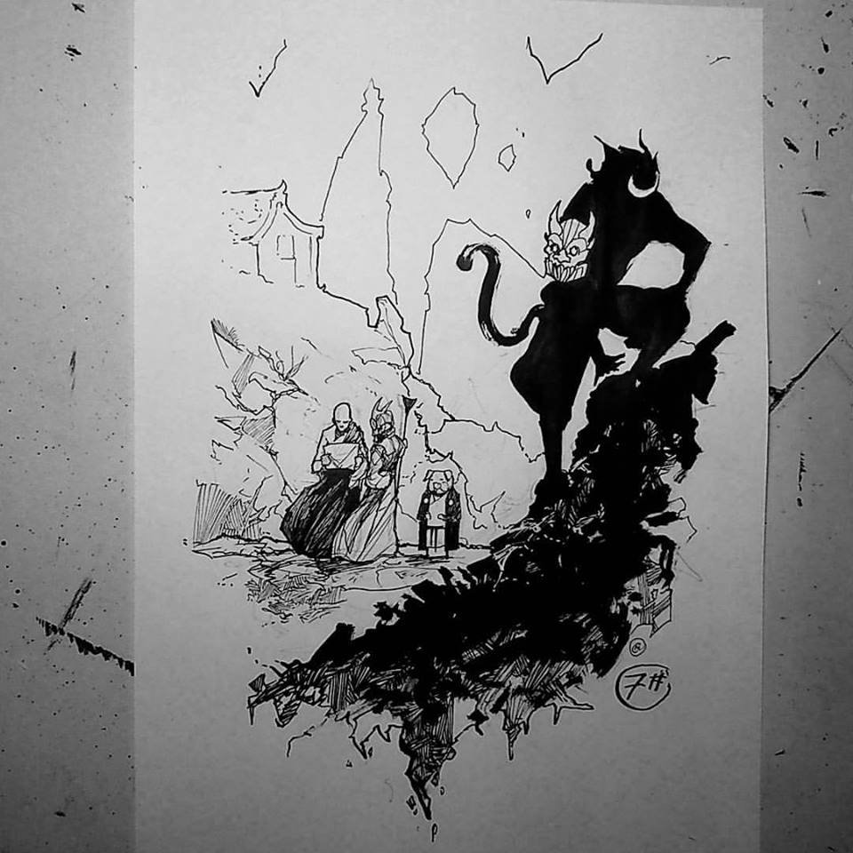 The quality is bad because I keep forgetting to scan them and what we have here are the leftovers of facebook image destruction