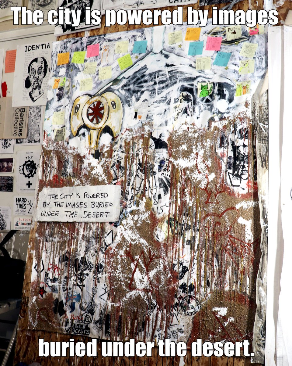 The city is powered by images buried under the desert. Anachs mine the images. The images are then processed in the pyramid and turned into energy. - anachs.com/blog-1/deserti…