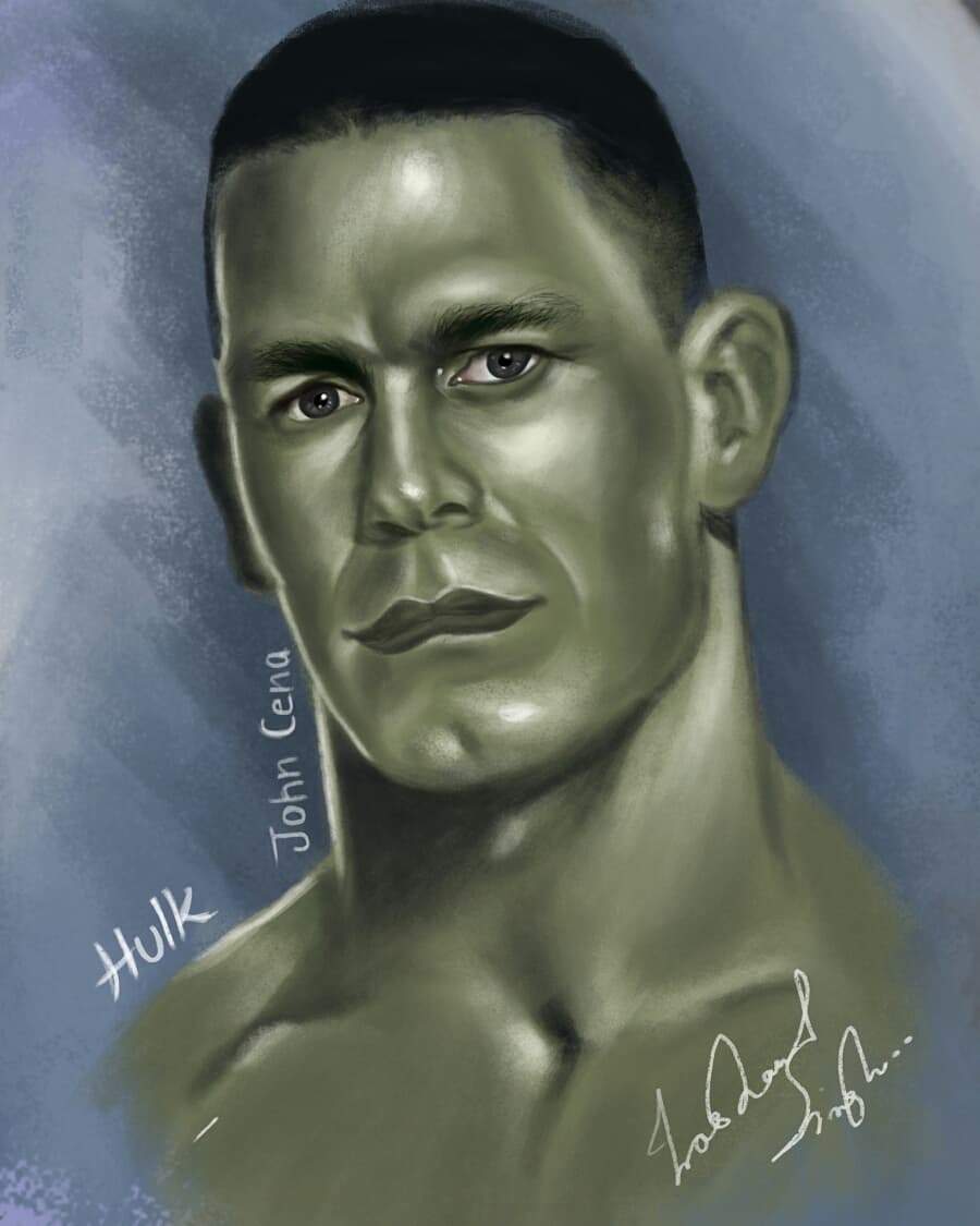 Digital painting <a href="/JohnCena/">John Cena</a>  <a href="/MarvelStudios/">Marvel Studios</a>  #digital #painting #art <a href="/Hulk/">Incredible Hulk</a>
