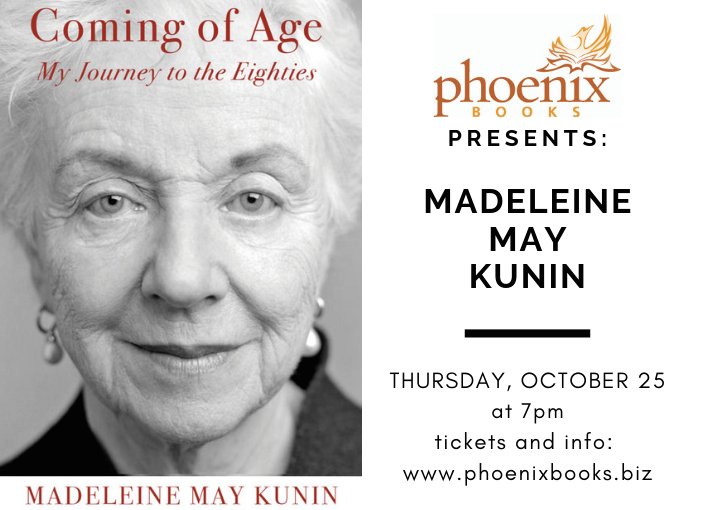 Madeleine Kunin's Coming of Age “...continues in her role as bearer of light for women everywhere. This time, she holds the lantern while walking gracefully, passionately and authentically toward her final years. Like the woman herself, Kunin’s memoir is exquisite”-Vermont Woman