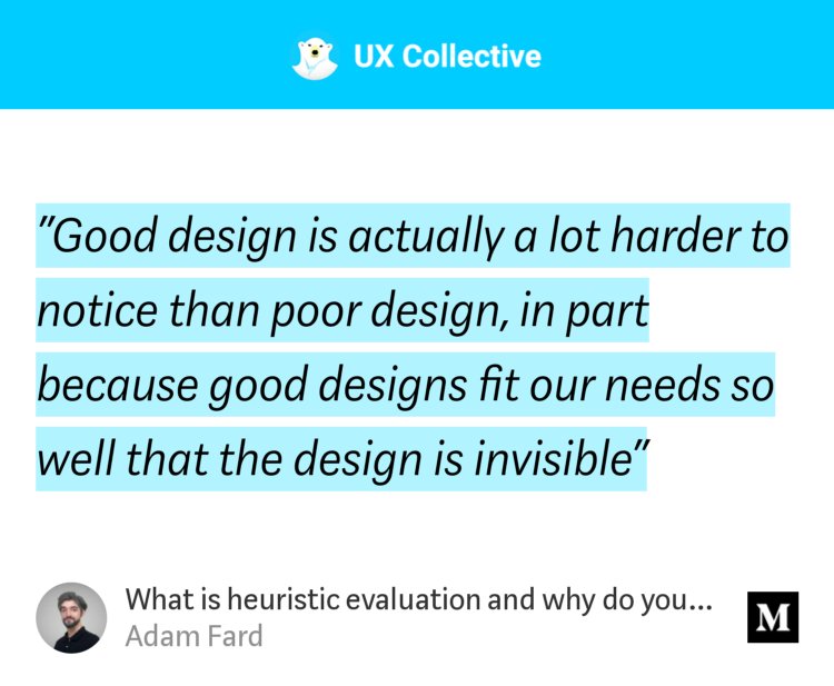 glo_ip's tweet image. &quot;What is heuristic evaluation and why do you need it?&quot; - Adam Fard uxdesign.cc/what-is-heuris…