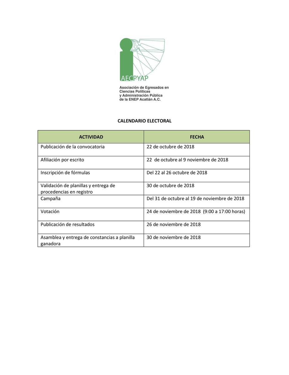 Estimados asociados, 
Les compartimos la convocatoria que la H. Comisión Electoral ha tenido a bien publicar el día de hoy, para el proceso de registro de planillas del proceso de renovación de la nueva mesa directiva de esta H. Asociación. Esperamos su participación.
