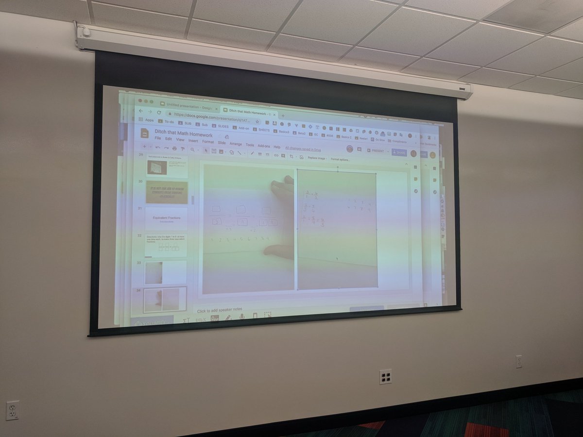 alicekeeler's tweet photo. We are doing math on paper. I walk around and use https://t.co/z7bBwQURj5 on my phone to send student math to #Googleslides. Thanks @jmacattak @texthelp this is cool https://t.co/tthSdz8MgH