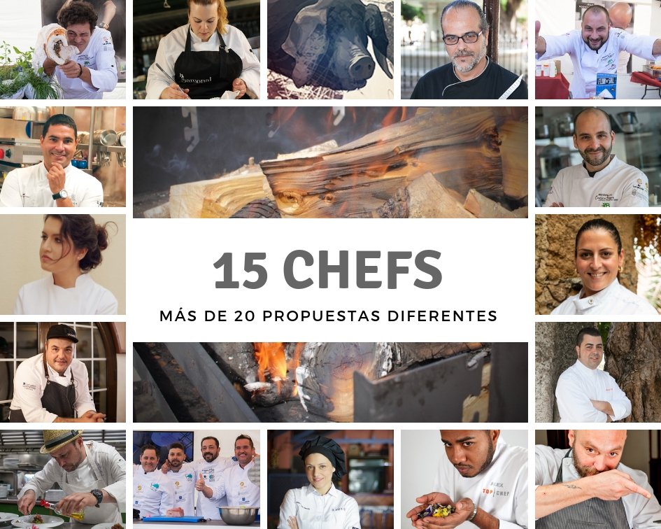 14 espacios para #Tapas, 1 espacio de #BarbacoaGourmet, 1 espacio del #CochinoNegroEnterrado... 15 Ches, más de 20 propuestas diferentes festivalcochinonegro.es