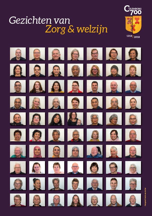 In Culemborg zijn veel mensen die zich inzetten voor Zorg &amp; Welzijn. Om deze mensen meer zichtbaar te maken en letterlijk een gezicht te geven is het fotoproject ‘700 Gezichten van Zorg &amp; Welzijn’ opgezet naar aanleiding van Culemborg 700. Nog 79 nodig: facebook.com/culemborg700/p…