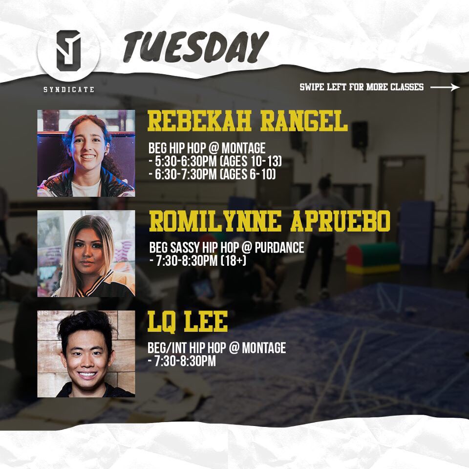syndicate_dance's tweet photo. WEEKLY CLASSES (10/22-10/28)
Brand new headshots courtesy of @duhvidd! 📸
#SyndicateDance #SyndicateWeekly https://t.co/JjpsFcBfBB