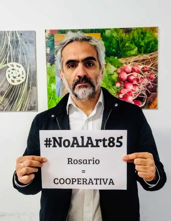 CotiSolari's tweet photo. La solidaridad no paga ganancias. Defendamos el desarrollo local, el trabajo, y la economía social. ROSARIO = COOPERATIVA #NoAlArt85 https://t.co/Xi8cVJHK2F