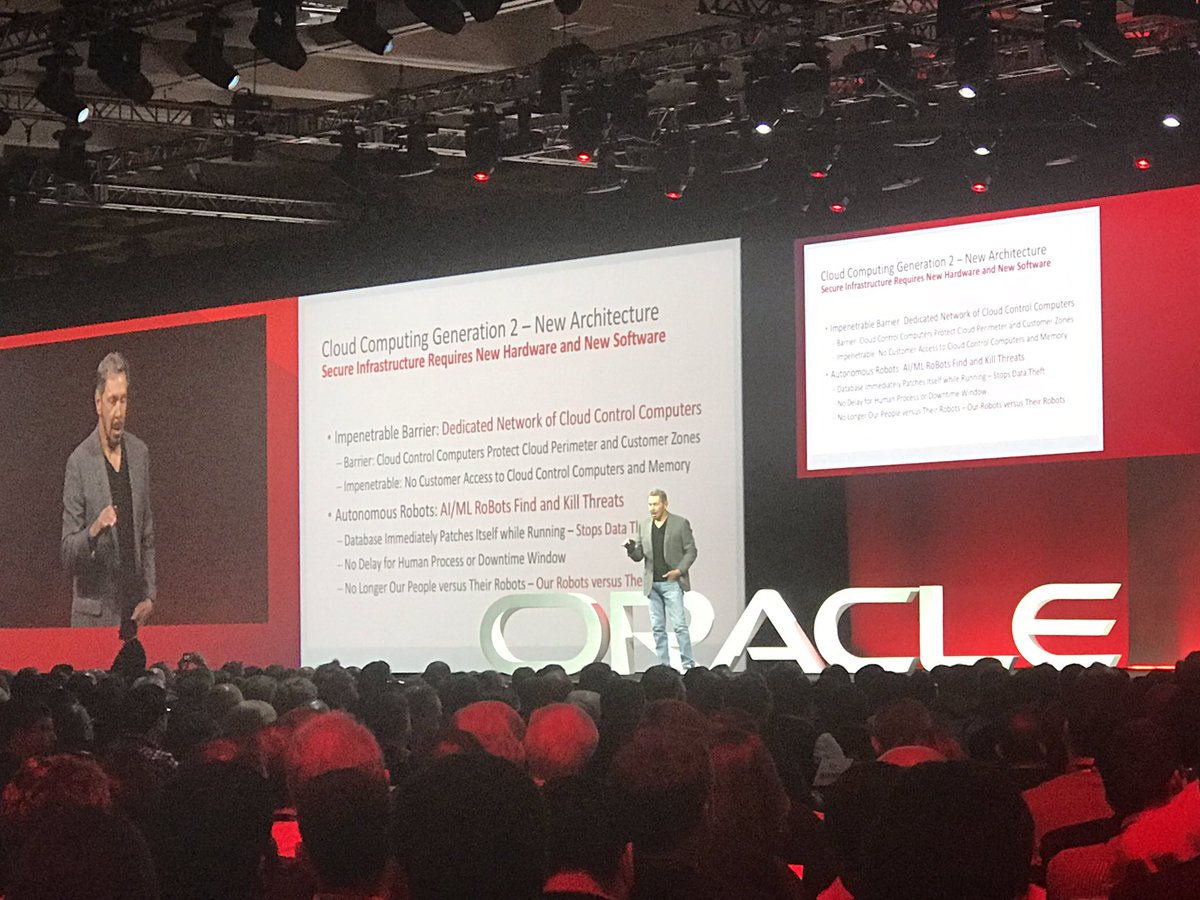 PaulKaasEnBrood's tweet photo. #oow18 - New Generation of Secure Cloud - ‘Star Wars’ defences - The Force is Strong in this one - Impenetrable Barriers / Autonomous Robots #qualogy https://t.co/ebsQ0oJI8a
