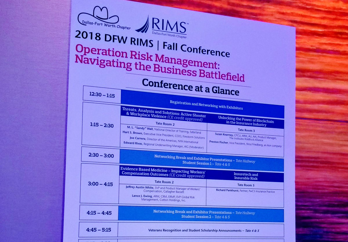 Honored to represent Gallagher Bassett at the 2018 DFW RIMS Fall Conference in Dallas-Fort Worth. Our presentation on evidence-based medicine to improve claims outcomes was very well received. #ebm #workerscompensation #rims <a href="/gbtpa/">Gallagher Bassett</a> <a href="/ODGbyMCG/">ODG by MCG</a> <a href="/ACOEM/">ACOEM</a>