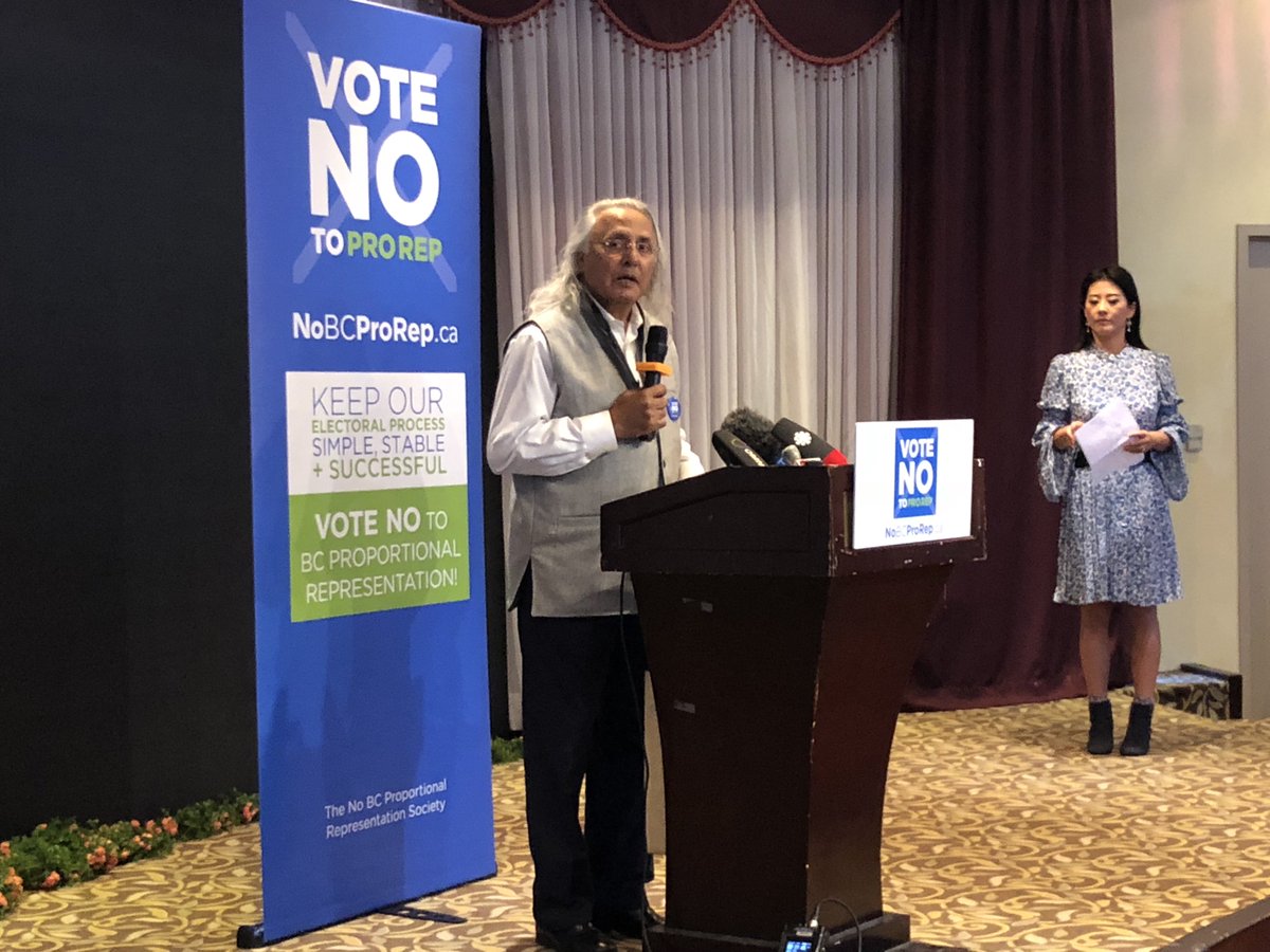 NoBCProRep's tweet image. 2 days after BC's municipal election wrapped, voters will start receiving a package in the mail for our NEXT important ballot. Today we welcomed prominent members of BC's Chinese community &amp;amp; former BC NDP Premier Ujjal Dosanjh, to say NO to #ProportionalRepresentation #noBCProRep