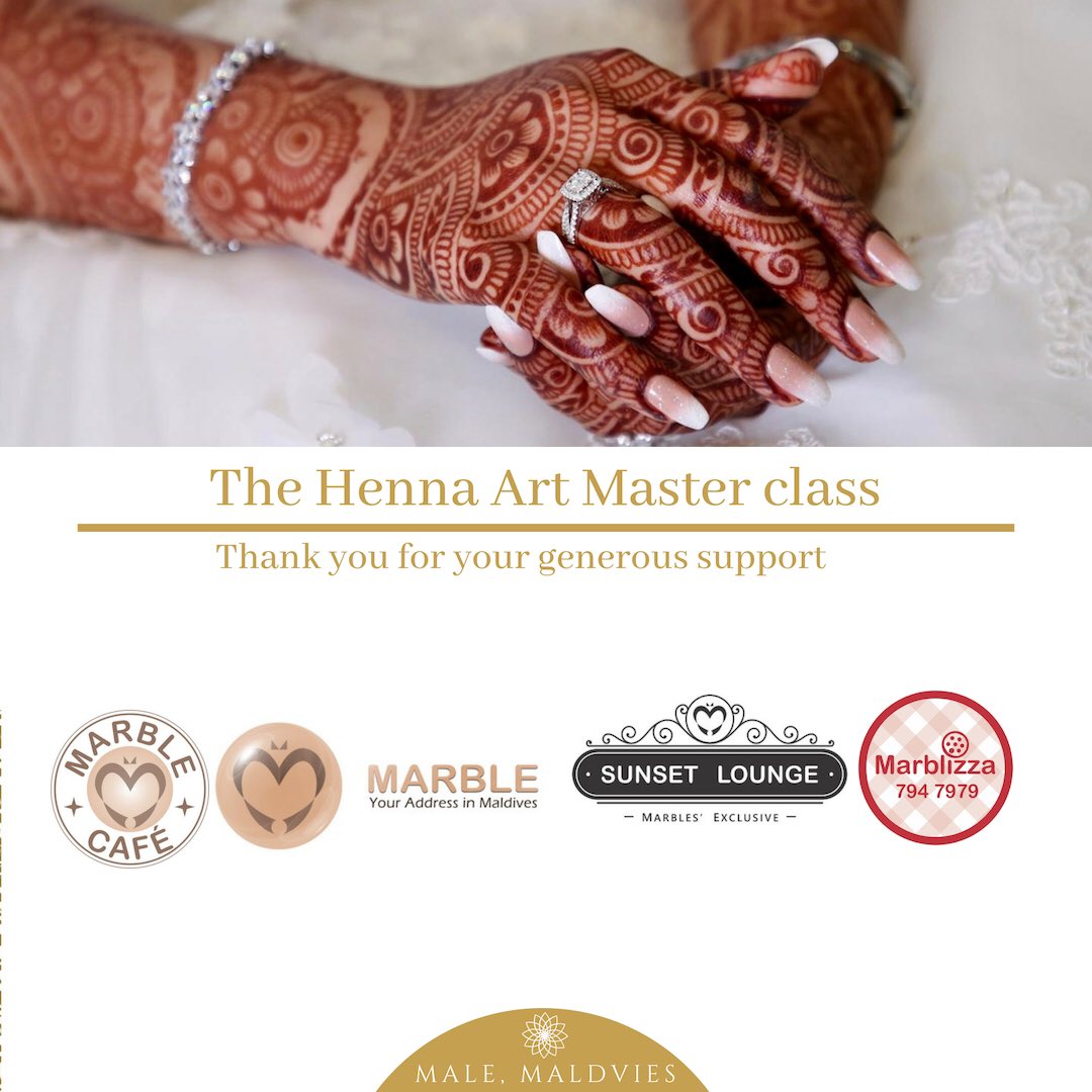 thehennaart's tweet photo. Thank you for your generous support - THE HENNA ART MASTER CLASS. MALE, MALDIVES. #Maldives #Henna #TheHennaArt #Bahrain https://t.co/HUvkVA8QGJ