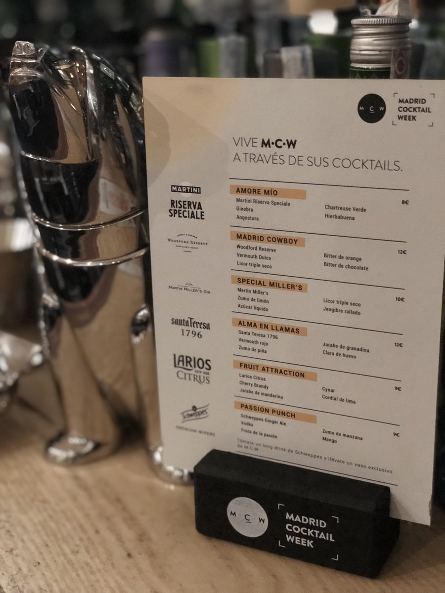 deldiegococtel's tweet photo. En Del Diego Cocktail Bar🍸 ya tenemos nuestra carta para la @MadridCocktail tenéis que probarla, solo dura esta semana. Modern Old School @deldiegococtel #deldiego #deldiegococktailbar https://t.co/A9KjwA19oZ