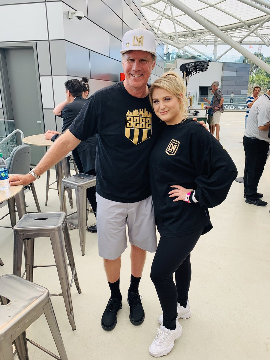 Meghan_Trainor's tweet photo. Had the best day ever at the @lafc game yesterday! Thank you to Olly and @lafc3252 for showin us how it’s done ⚽️❤️👏🏻 https://t.co/N5yuAAR4IZ