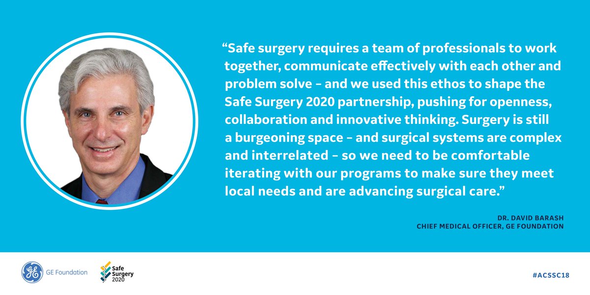 GE_Foundation's tweet photo. Collaboration and teamwork are critical to #safesurgery. The entire surgical system - the people, supplies and infrastructure - must come together to deliver safe care. #SafeSurgery2020 @safesurgery2020 https://t.co/reD2fQgcCo