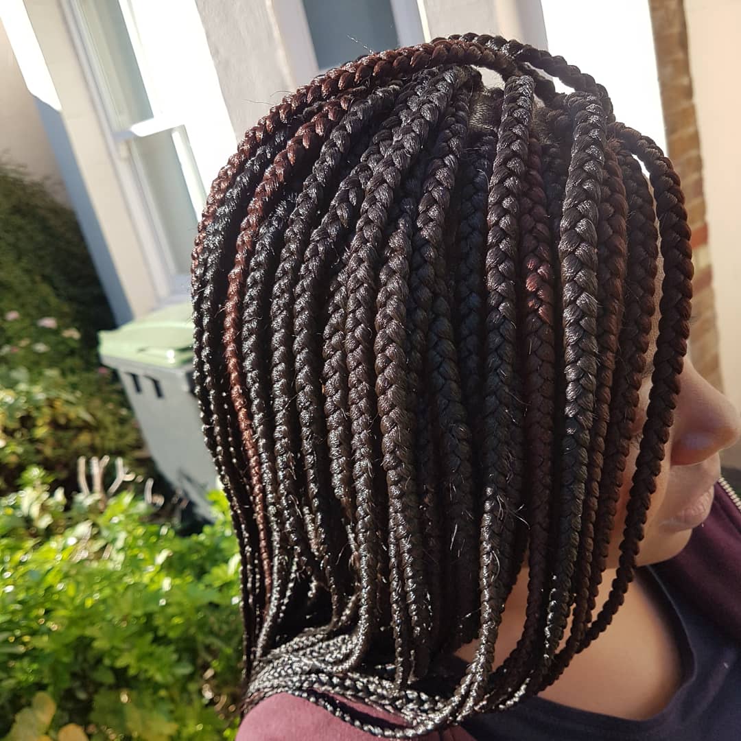 London Braids On Twitter Boxbraids Medium Mid Back Length