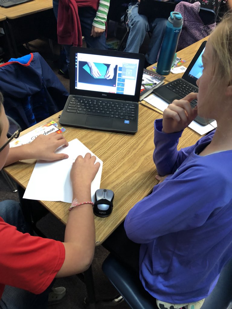 Naz5thgrade's tweet photo. #Stemscopes #ConceptBuilder yes.... we made paper airplanes today! We are testing the effect of force on our ✈️ airplanes! How fun is this?!!!😎 https://t.co/oUJT68Weqs
