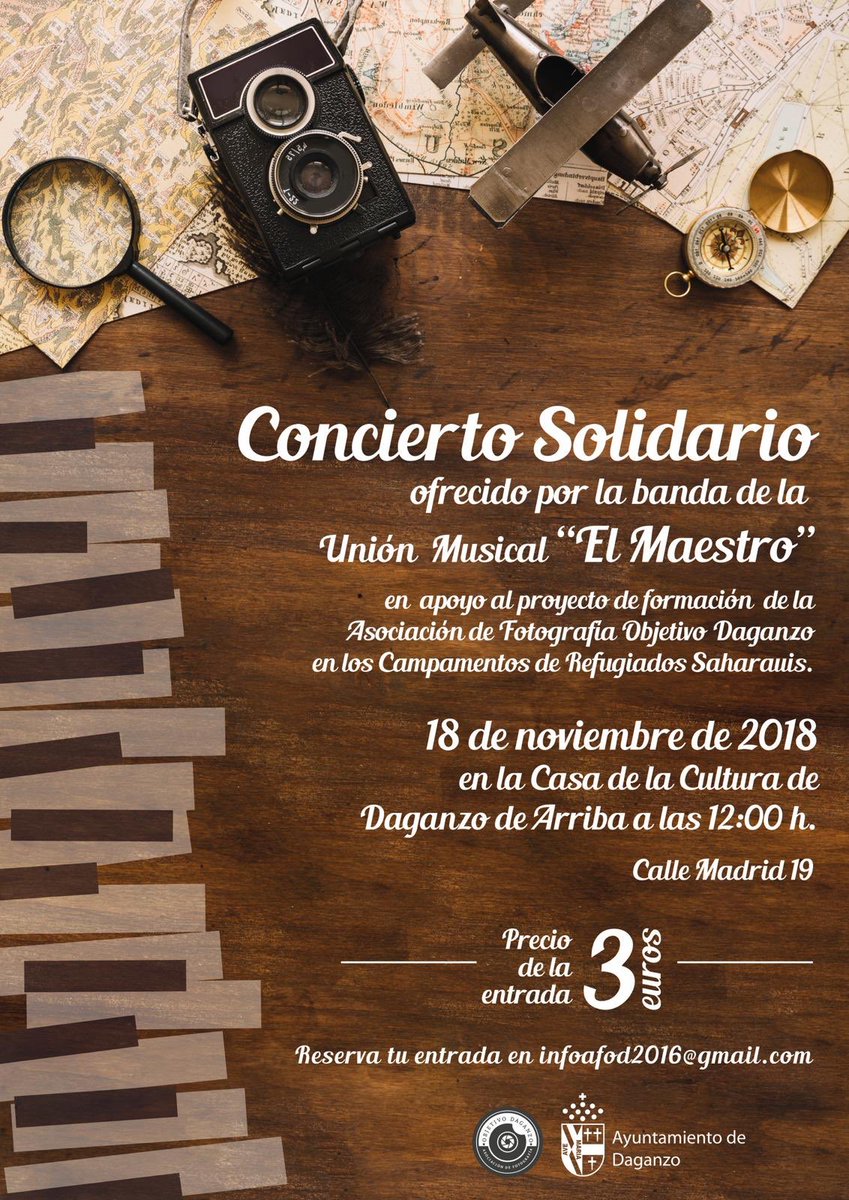 ¡Buenas noches amigos musicales!
Nos satisface mucho enseñaros el cartel de nuestro próximo concierto benéfico. Saca papel y boli, guarda la fecha y... ¡no te quedes sin tu entrada!

📆18 de noviembre 

⏰12:00 h

¡Te esperamos!🎵
