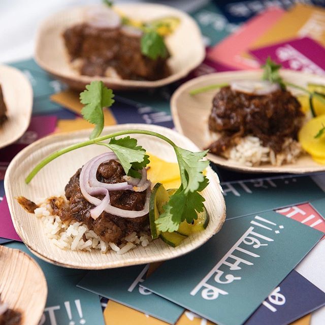 What a success! @chefpawanmahendro’s Slow-Cooked Beef Short Ribs with Caramelized Onion Curry, Basmati Pilaf, and Quick-Pickled Onions were a big hit at last week’s Taste America Los Angeles!
