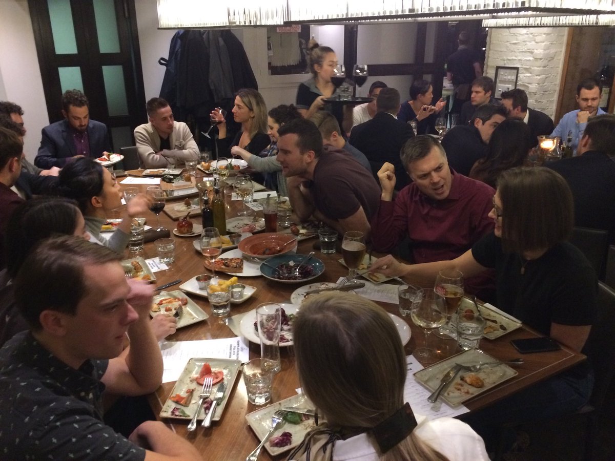 Accélérateur de croissance / Growth Accelerator ⁦<a href="/Futurpreneur/">Futurpreneur</a>⁩ ⁦<a href="/FuturpreneurQC/">FuturpreneurQC</a>⁩ ⁦<a href="/SpinMaster/">Spin Master</a>⁩ - Dinner at Cibo with the 2 cohorts of #entrepreneurs ! Awesome ambiance ! Nice talks ! Partages inspirants ! #toronto #montreal #winnipeg #canada