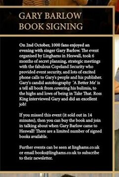 Garyismyhero's tweet image. @GaryBarlow #ABetterMe 📖 #proud #secretplanning #missed #signedbooks #buy #limitednumber #6months #book #autobiography #booksigning 

instagram.com/p/BpPdRAcAjby/…