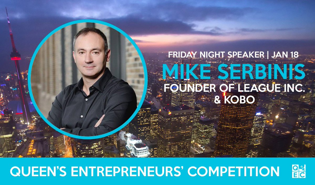 We have an exciting announcement for our QEC 2019 competitors! Michael Serbinis, the CEO and Founder of League and Kobo, will be the keynote speaker on Friday night during our competition weekend in January.