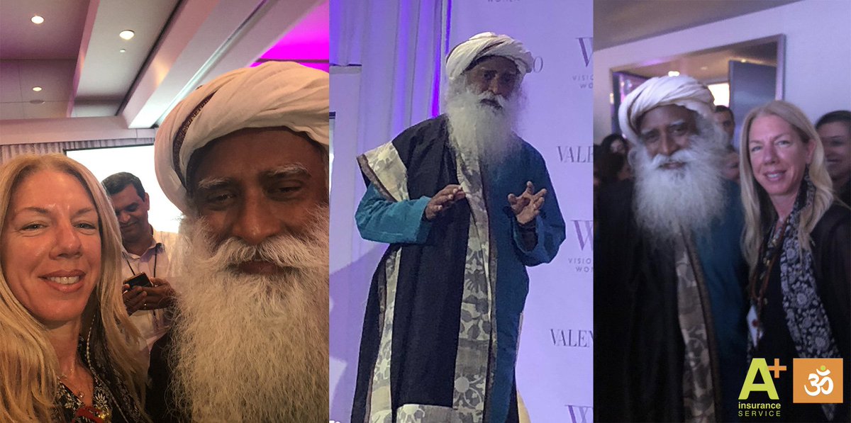 aplusinsurances's tweet photo. Busy week in #LA got a selfie and hug from 1 of my favorite yogi #SADHGURU where consciousness is the ultimate #intelligence ~ #visionarywomen #AgentsMakingADifference #coveredca #aplus #business #healthcare #openenrollment2019 "#amen https://t.co/0JiIXjjQEv