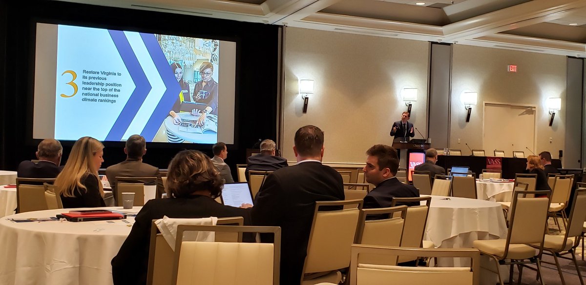 Great time today presenting at the 2018 Virginia Association of School Superintendent's Fall Conference related to using data for workforce development.