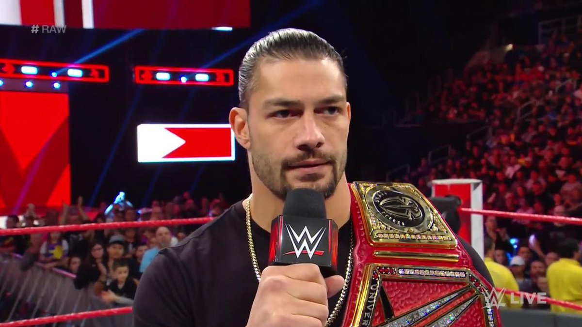WWE's tweet photo. DON'T call it a retirement speech.

@WWERomanReigns WILL beat this, and we will see him again VERY, VERY SOON! #RAW https://t.co/2XZpkEA5rU