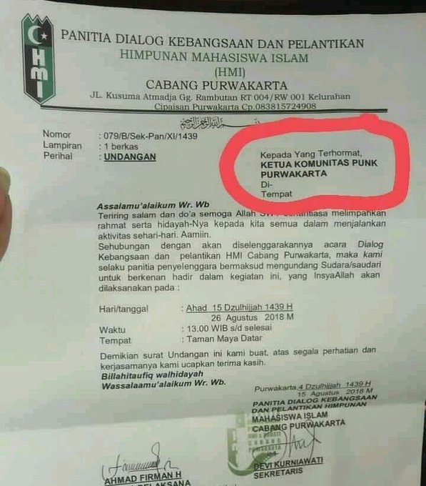 Bikin Gagal Paham Foto Surat Undangan Acara Himpunan