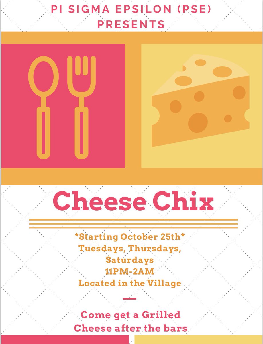 Starting this Thursday!! 🧀