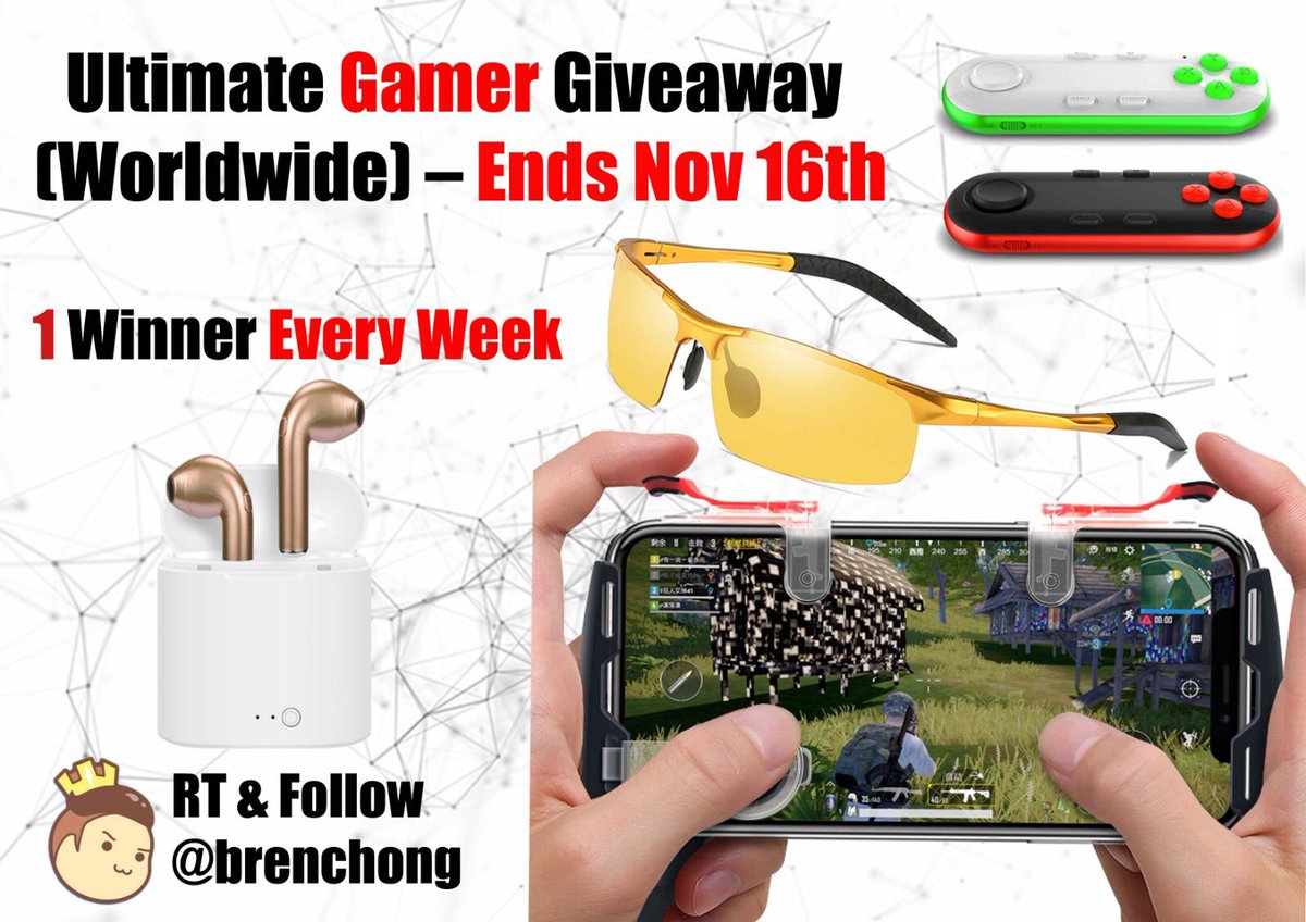Artist Reach © (@artistreach) on Twitter photo ⌚️ #GIVEAWAY Every Friday!! Gamer Bundle Giveaway Enter to win this prize!! Rules below: 🔴 Follow <a href="/brenchong/">Bernard Chong</a> ⚪️ Retweet & ❤️ this tweet! 🔵 Tag a friend! Winner picked every (Friday) till 16th Nov 2018 — #contest #RT #tag ⌚️ #GIVEAWAY Every Friday!! Gamer Bundle Giveaway Enter to win this prize!! Rules below: 🔴 Follow <a href="/brenchong/">Bernard Chong</a> ⚪️ Retweet & ❤️ this tweet! 🔵 Tag a friend! Winner picked every (Friday) till 16th Nov 2018 — #contest #RT #tag